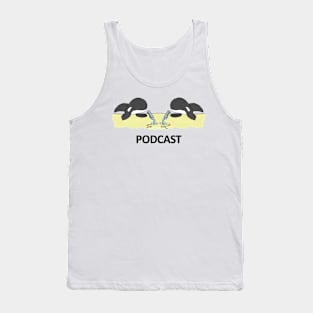 Orca Podcast - Black Lettering Tank Top